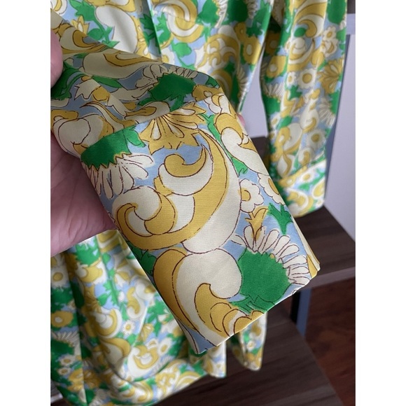 NWOT Zara Vibrant Green and Yellow Wrap Dress, Size XS - Picture 6 of 15